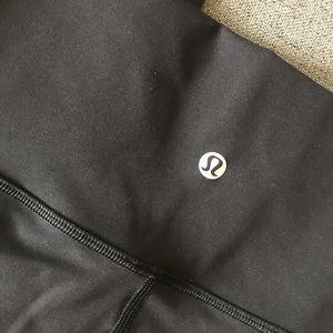 Lululemon black wunder under hi-rise leggings